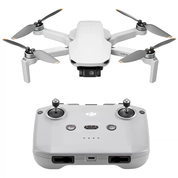 Foto do Produto Drone DJI Mini 4K MT2SD (C5) (GL) 4K com GPS - Cinza Claro