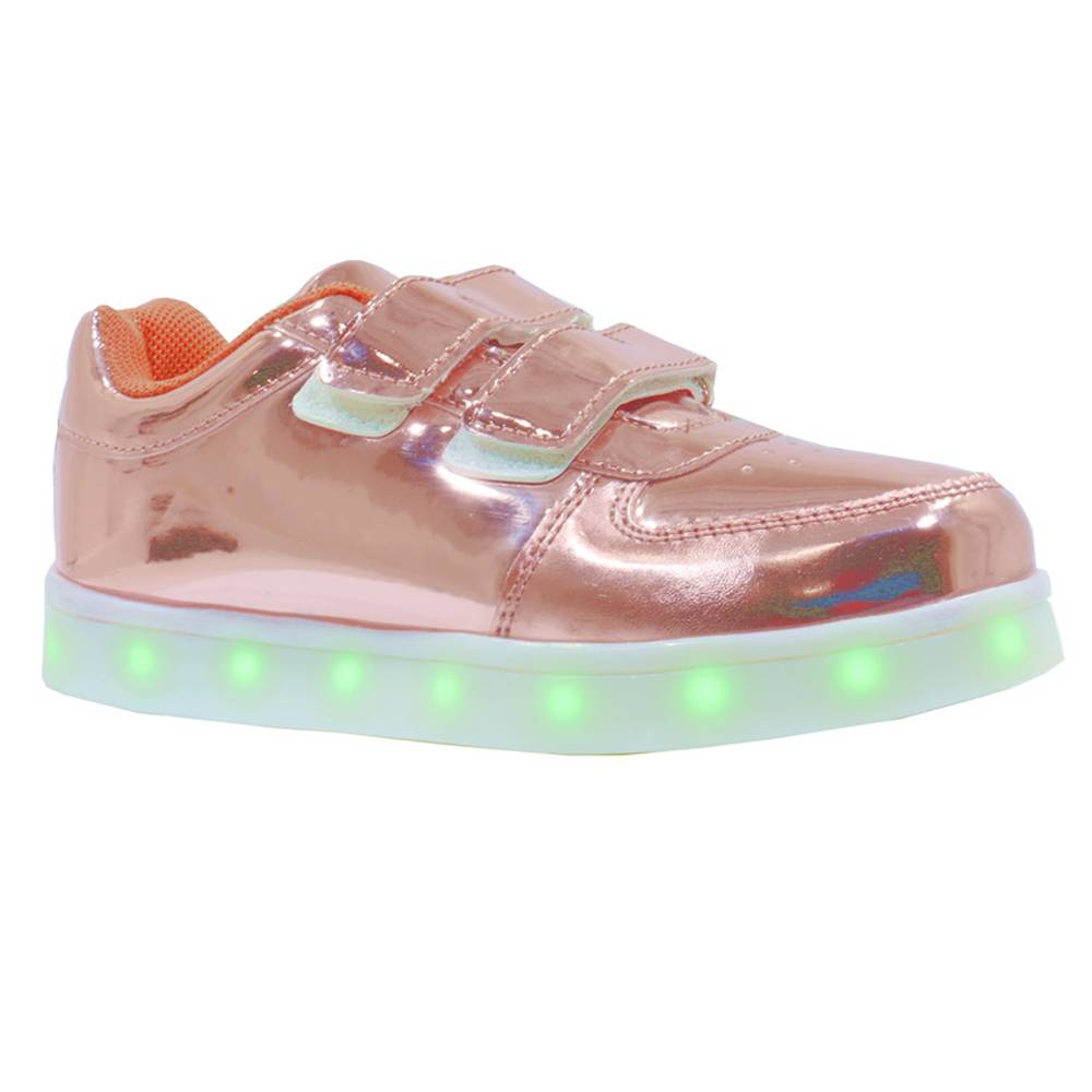 Foto do Produto Tênis Led Gati Kids Txl-28 Pinkgold N.29