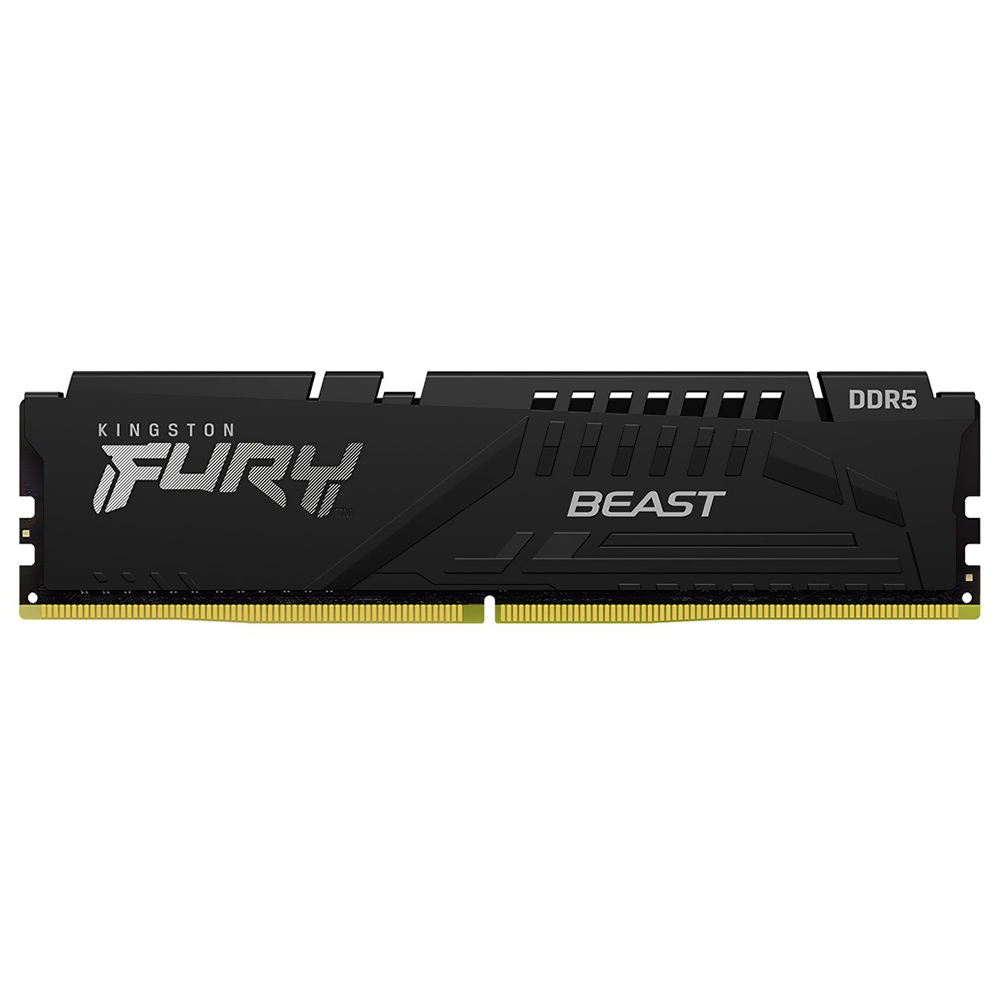 Foto do Produto Memoria RAM Kingston Fury Beast DDR5 16GB 5600MHz - Preto (KF556C40BB-16)