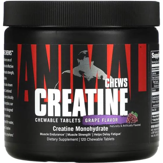 Foto do Produto Creatina Universal Animal Grape Flavor 120 Comprimidos