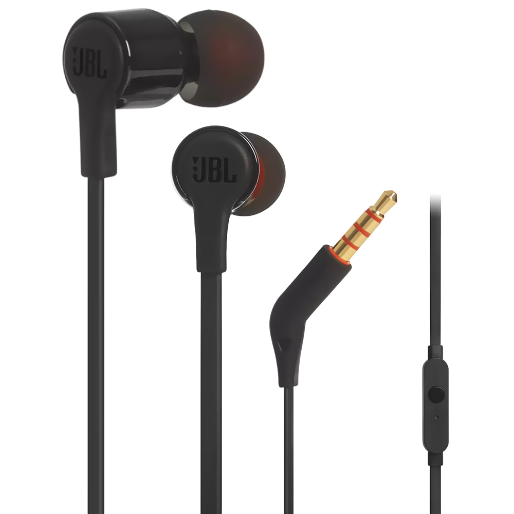 Foto do Produto Fone de Ouvido JBL Tune T210 / Com Fio - Preto