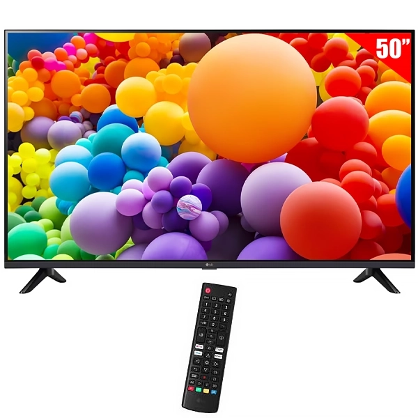Foto do Produto Smart TV LED 50" LG 50UT7300PSA 4K Ultra HD webOS AI ThinQ Wi-Fi/Bluetooth com Conversor Digital