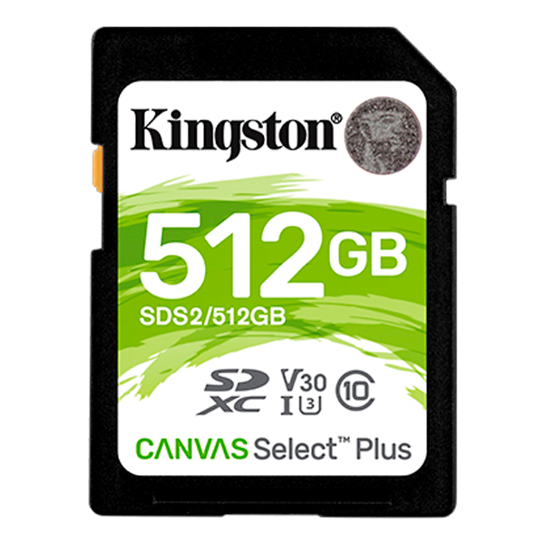 Foto do Produto CARTAO SD 512GB KINGSTON C10 100MB SDS2/512GB
