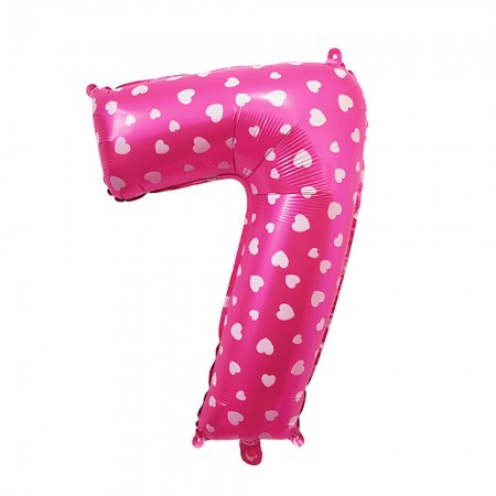 Foto do Produto Balao Numero 7 Pink 16 Polegadas