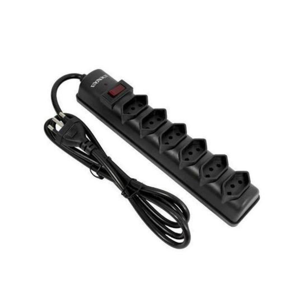 Foto do Produto Filtro de Linha Satellite A-R04 - 6 Tomadas - 1.5 Metros - Preto