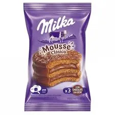 Foto do Produto MILKA ALFAJOR MOUSSE TRIPLE - 55GR .