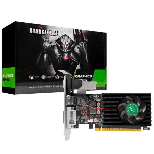 Foto do Produto Placa de Vídeo Star GeForce GT220, 1GB DDR3, 128Bits, 1x DVI 1x HDMI 1x VGA