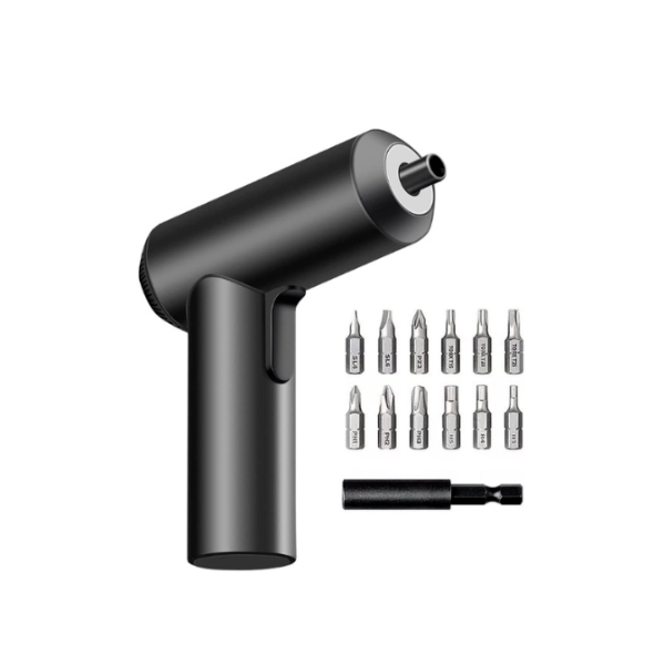 Foto do Produto Parafusadeira Sem Fio Eletrica Xiaomi Mi Cordless Screwdriver Kit de Ferramenta 12 Em 1 / 3.6V Recarregavel - Preto