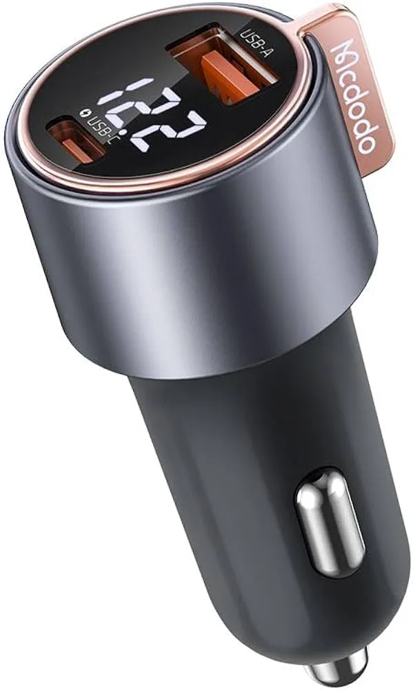 Foto do Produto MCDODO CARGADOR VEHICULAR CC-3690 75W USB-C/ USB-A BLACK