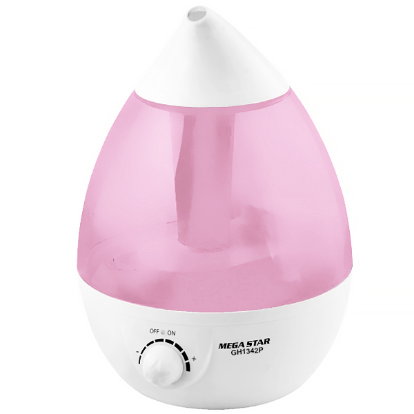 Foto do Produto Umidificador de Ar Megastar GH1342P / 25W / 2.7 Litros / Bivolt - Rosa/Branco