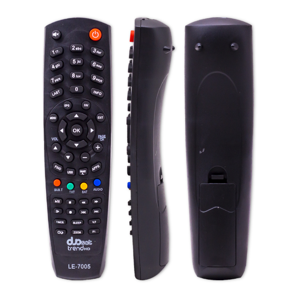 Foto do Produto Controle Remoto Para Receptor Duosat TrendHD LE-7005 / 2 Pilha AAA (Nao Incluida) - Preto