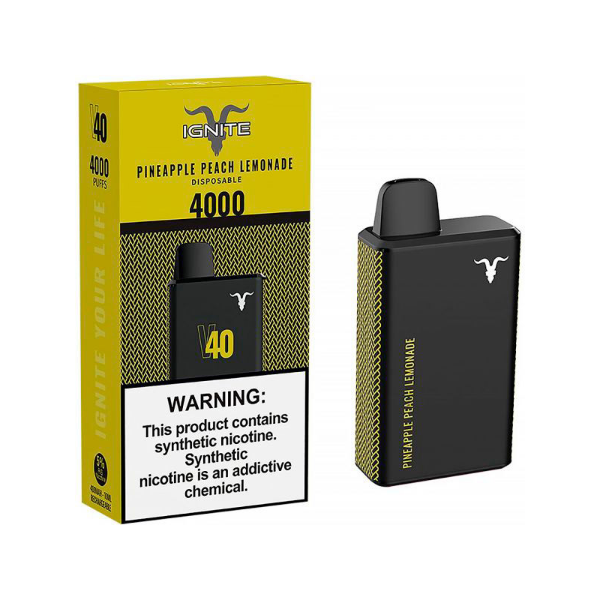 Foto do Produto Vaper Ignite V40 4000 Puff Abacaxi Pêssego Limonada