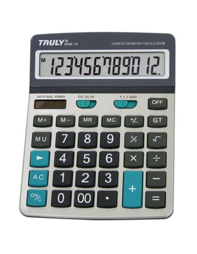 Foto do Produto Calculadora Truly 12 Digits Display 896e-12