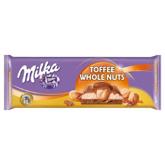 Foto do Produto Chocolate Milka Toffee Whole Nuts 300G