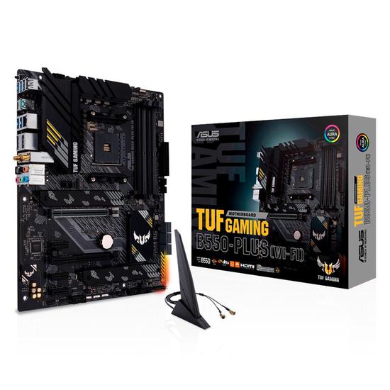 Foto do Produto Placa Mãe Asus TUF Gaming B550-Plus Wi-Fi AMD Soquete AM4