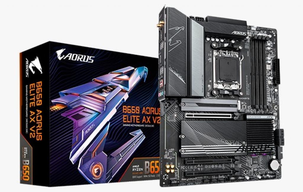 Foto do Produto Placa Mae Amd (AM5) Gigabyte B650 Aorus Elite AX V2 DDR5