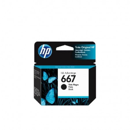 Foto do Produto Cartucho de Tinta HP 667 3YM79AL Preto