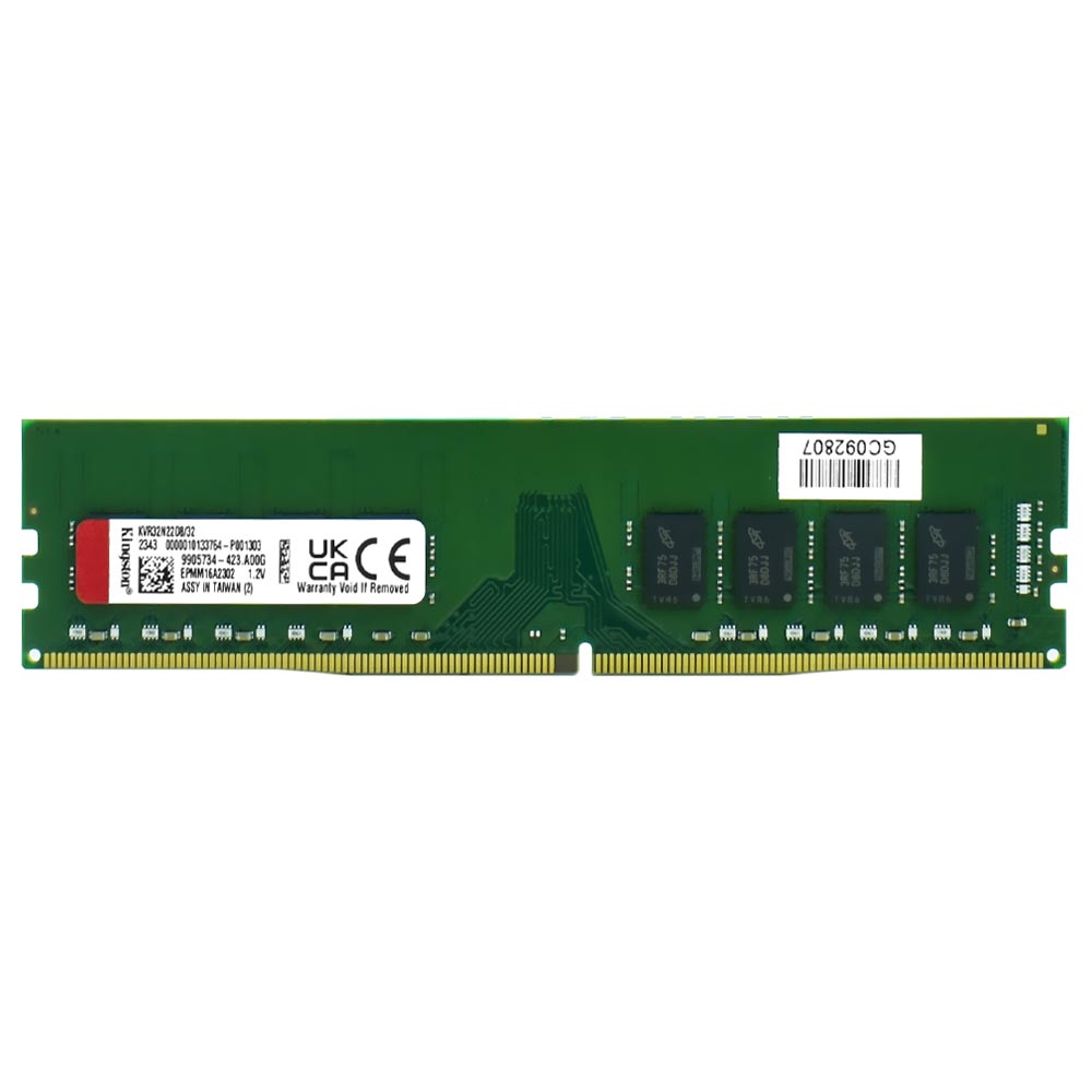 Foto do Produto Memória RAM Kingston DDR4 32GB 3200MHz - KVR32N22D8/32