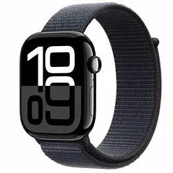 Foto do Produto APPLE WATCH SERIE 10 MWWR3LW/A GPS SPORT LOOP 46MM JET BLACK