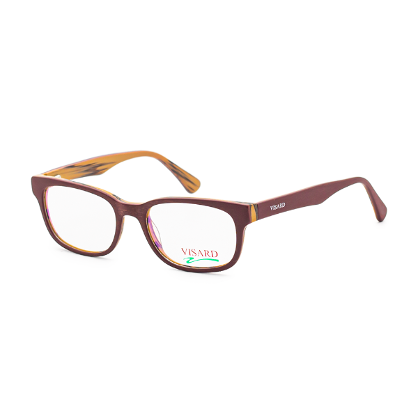Foto do Produto Armação para Óculos de Grau Unissex Visard M606-C2 - Vermelho/Marrom