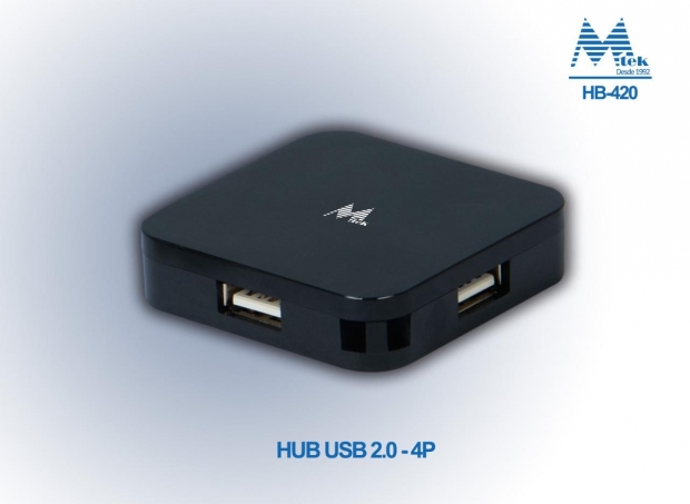Foto do Produto HUB USB MTEK HB-420 4 PORTAS 2.0 BLACK