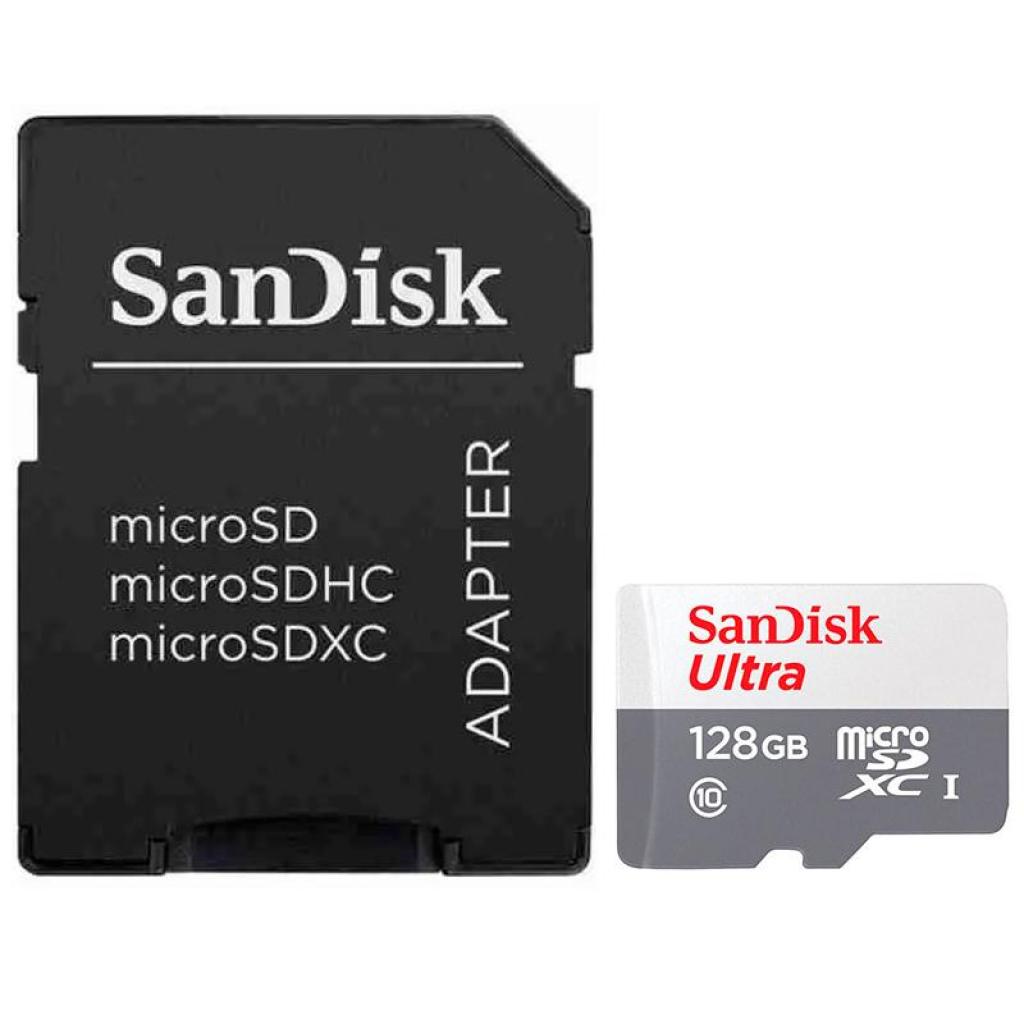 Foto do Produto Cartao de Memoria SD Micro 128GB Sandisk ULTC10 100mb